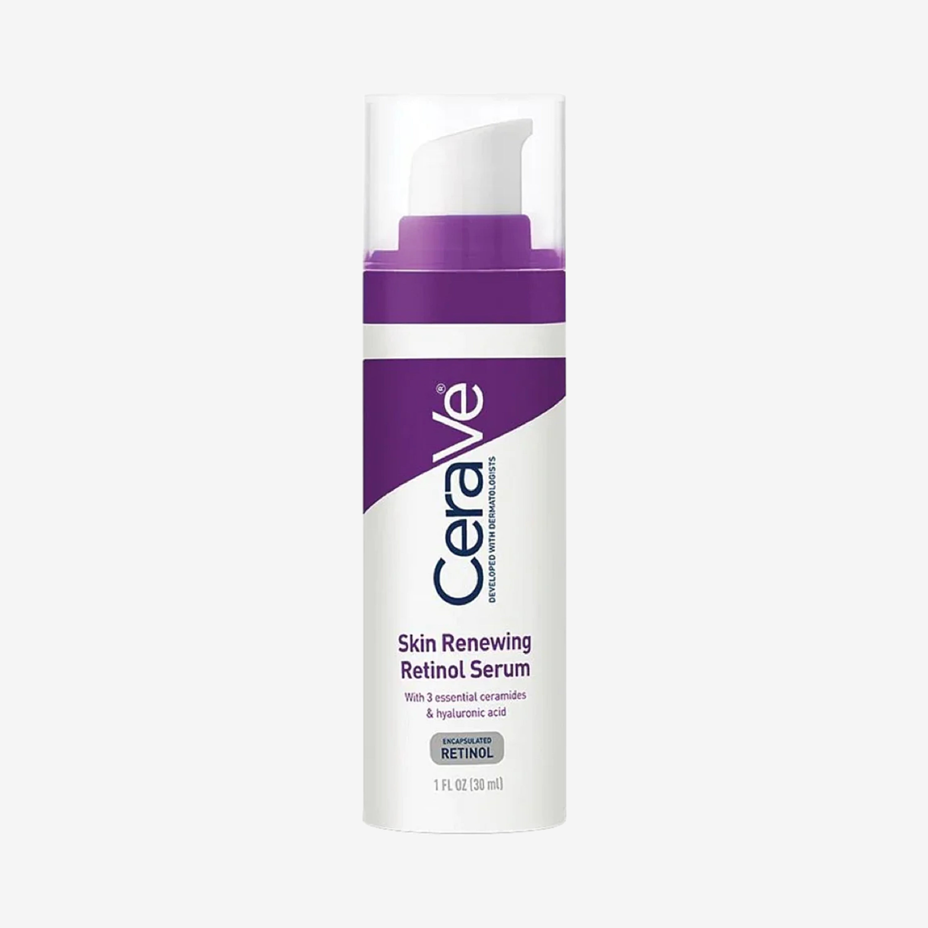 CeraVe Clear Skin Daily Defense Kit: 4-Step Acne Control, Retinol Renewal + Tinted SPF 30