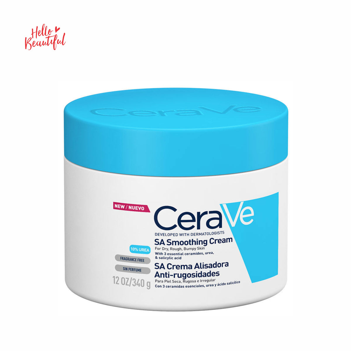 SA Smoothing Cream Moisturizer with Essential Ceramides, Urea, and Sal